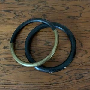 FREE W/PURCHASE❤️ - Ebony, Mother of Pearl & Brass Bracelets